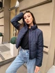 Зимова жіноча куртка дута коротка К&ML 0010 M-L (46-48) Синій ( 0010 - 04) - зображення 4