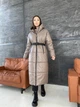 Зимнее пальто оверсайз из эко кожи K&ML 04 ( 42-48) Какао 04 - 02 - изображение 1