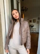 Женская куртка из эко кожи K&ML 05 XS - S ( 42 - 44 ) Кофейный ( 05 - 04) - изображение 4