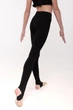 Леггинсы для гимнастики и хореографии WorldG BASE-146-152 с вырезом под пятку черные - изображение 3