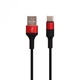 Зарядный кабель Type C Hoco Charging X26 Red Black 1м - изображение 3