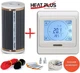 Пленочный теплый пол HEAT PLUS -220Вт/м² 4,0м² (0.5м х 8м) /880Вт с сенсорным программируемым терморегулятором E 91 - изображение 1