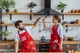 Фартух Cook YEAH з принтом Cooking Ninja (дружин) і регульованими застібками. Червоний. Подарункова упаковка. - зображення 4
