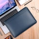 Чехол подставка для ноутбука из Эко-кожи WIWU Skin Pro Stand для MacBook Air / Pro 13-14 Blue (WP1304) - изображение 6
