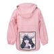 Ветровка Парка демисезонная для девочки Hawk Kids 113 130 см Пудра - изображение 4