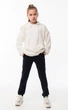 Худи для девочки OVERSIZE шампань ТШФ-157 DM SASHKA 134 р. - изображение 2