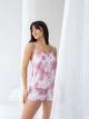 Пижама (майка + шорты) женская BARWA garments 0166/72 M Розовый/Тай-дай (2111660722909) - изображение 9
