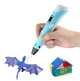 3D-ручка 3D Pen на подставке LCD-дисплей 100 метров пластика Blue (PEN-2-3968-100) - изображение 9