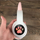 Беспроводные Детские Bluetooth наушники с подсветкой с MicroSD с FM-Радио Cat STN-28 с Кошачьими Ушками Розовые - изображение 3