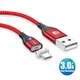 Магнітний кабель USB Type-C для швидкого заряджання Floveme 2 метри Червоний (001129) - зображення 1