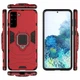 Чехол Fiji Ring для Samsung Galaxy S21 Plus (G996) бронированный бампер с кольцом красный - изображение 3