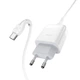 Зарядне мережеве HOCO C72Q Glorious QC3.0 (1USB 3A 18W) Type-C Білий - изображение 1