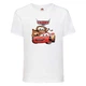 Футболка дитяча ТАЧКИ 0012 (CARS) біла (CAR wh 0012) 128 см - зображення 1