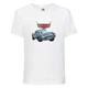 Футболка детская ТАЧКИ 0011 (CARS) белая (CAR wh 0011) 116 см - изображение 1