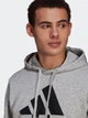 Худи Adidas M Bl Fl Hd GK9577 2XL Mgreyh/Black (4064045195455) - изображение 4