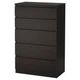 Комод Ikea (Ікея) KULLEN, Колір Темно -коричневий 403.936.61 - зображення 1