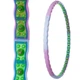 Обруч массажный хула хуп Hula Hoop My MAGNETIC SP-Planeta Sport 6019 диаметр 110 см Pink-Blue-Green - изображение 2