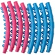 Обруч массажный хула хуп Hula Hoop MAGNETIC SP-Planeta 3002 диаметр 108 см Pink-Blue - изображение 4