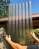 Прозрачный шифер ELYPLAST Усиленный гофрированный рулонный Бронзовый (ширина 2.0 м) - изображение 4