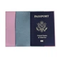 Обложка на паспорт из розовой экокожи с рисунком девушки и ракушки Unique Covers(394 Passport Holder) - изображение 2