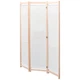 Ширма з 3 секцій Shumee 120x170x4 см тканина вершковий колір 42975 - изображение 3