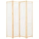 Ширма з 4 секцій Shumee 160x170x4 см тканина кремова 248173 - изображение 1