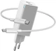 Блок питания Baseus GaN Quick Charger 45W (Type-С+Type-C) + кабель USB-C 60W white - изображение 1
