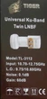 Конвертер Tiger TL-3112 Universal KU-Band TWIN LNBF на 2 ТВ Спутниковый Универсальный линейной поляризации Ku диапазон - изображение 2