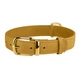 Ошейник для Собак Кожаный с Гравировкой BronzeDog Crazy Горчичный 25 мм 38-49 см (00458) - изображение 3