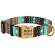 Ошейник Для Собак BronzeDog Urban Tribal с Металлической Пряжкой и Гравировкой Ацтеки Разноцветный 16 мм 25-33 см (40/1335) - изображение 2