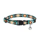 Нашийник Для Кішок BronzeDog Urban Tribal Нейлоновий з Пластикової Пряжкою і Дзвоником Ромб Помаранчевий 10 мм 18-28 см (49/1334) - зображення 2