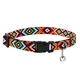 Нашийник Для Кішок BronzeDog Urban Tribal Нейлоновий з Пластикової Пряжкою і Дзвоником Помаранчевий 10 мм 18-28 см (49/1375) - зображення 3