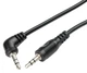AUX кабель Jack 3.5 мм - 1.5 м черный AWM 110-07 - изображение 1