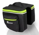 Велосумка на багажник ROWER Reverse 35 х 26 см сумка черная с салатовым 16 л (RBAG-00177) - изображение 2
