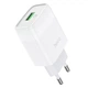 Сетевое зарядное устройство HOCO Glorious single port (1USB, QC3.0/FCP/AFC, 3A, 18W). White - изображение 1