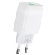 Сетевое зарядное устройство HOCO Glorious single port (1USB, QC3.0/FCP/AFC, 3A, 18W). White - изображение 3