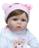 Силіконова Колекційна Лялька Реборн Reborn Дівчинка ( Вінілова Лялька Doll 8) NPK Висота 50 см - изображение 4