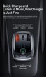 Багатофункціональний зарядний пристрій Baseus Fresh-2020 / 2-USB & Type C (5А) / Quick Carge (4.0) / Bluetooth (5.0) з комплексним захистом від перевантажень - зображення 6