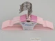 Набор 10 шт детские плечики Hanger 30 см нежно розового цвета металлические в силиконовом покрытии - изображение 3