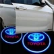 ​Підсвічування дверей авто з логотипом автомобіля TOYOTA blue (универсальна - врізна) G4 5вт LED LOGO - зображення 1