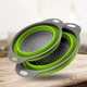 Друшлаг силіконовий складаний Collapsible filter великий + маленький - зображення 4