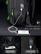 Рюкзак для подростков в школу черный с usb зарядным устройством для парней Winner / SkyName (90-108 R) - изображение 8