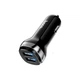 Адаптер автомобільний HOCO Superior dual port car charger Z40 2USB 2.4A Чорне - зображення 2