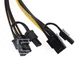 Разветвитель питания для видеокарт Ewell PCI-E 6pin to 8pin (6+2) , универсальный, 20 см (EW135) - изображение 2