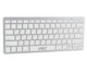 Беспроводная клавиатура UKC BK-3001 Wireless Keyboard Bluetooth тонкая портативная блютуз универсальная совместимость Android iOS Windows тихие клавиши компактный дизайн энергосберегающая удобна для работы и путешествий Silver - изображение 4