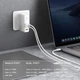 Блок питания Baseus GaN 120W Quick Charger 4.0/PD 3.0 + кабель USB-C 100W для MacBook/Huawei/Samsung/Asus/Google/Lenovo white - изображение 3
