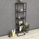 Стелаж LoftMLT E104 152х40х27 ЛДСП Венге Магія 16мм (E104002) - зображення 1