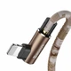 Кабель Baseus Camouflage Lightning 2.4 A 1m Brown - зображення 2