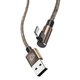 Кабель Baseus Camouflage Lightning 2.4 A 1m Brown - зображення 3