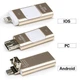 Флешка 3в1 Flash Drive 32GB для iPhone, Android, Windows, Gold - изображение 4